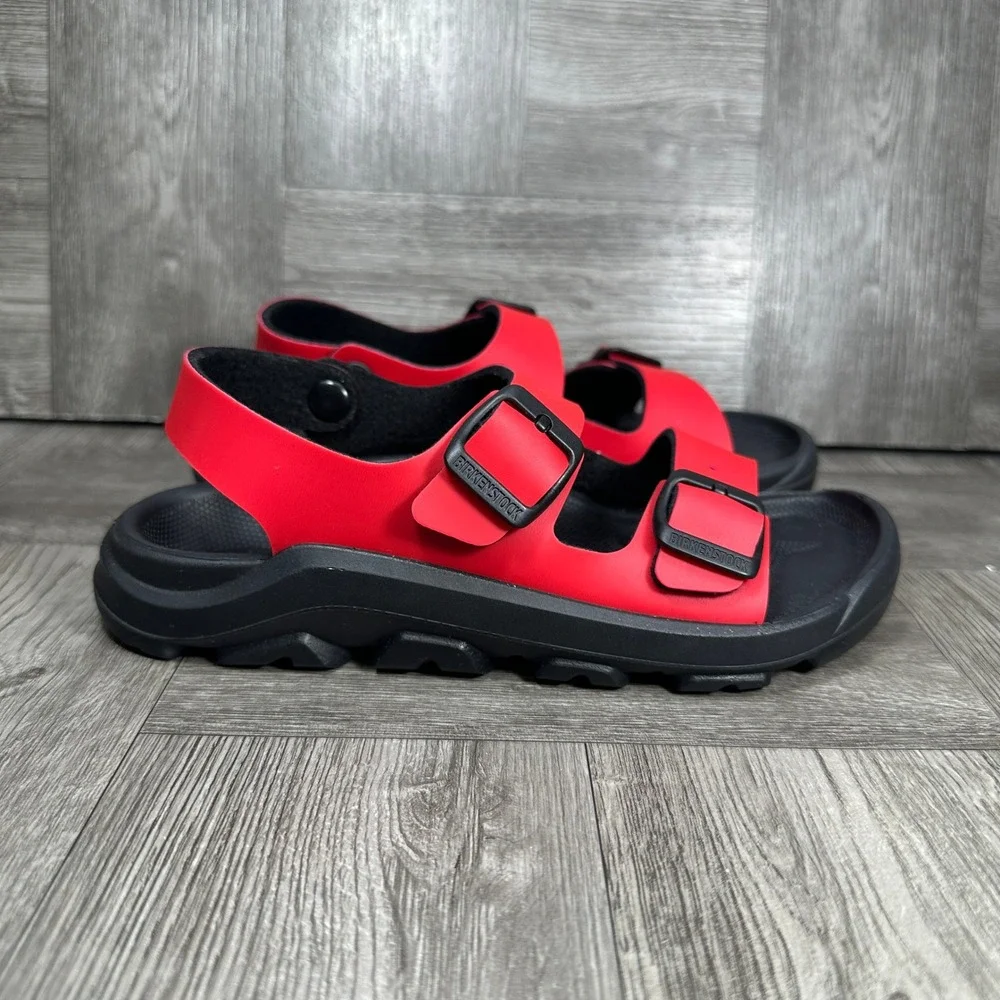 Birkenstock Mogami Sandals Kids 32 Red Black Waterproof Active Outdoor NEW